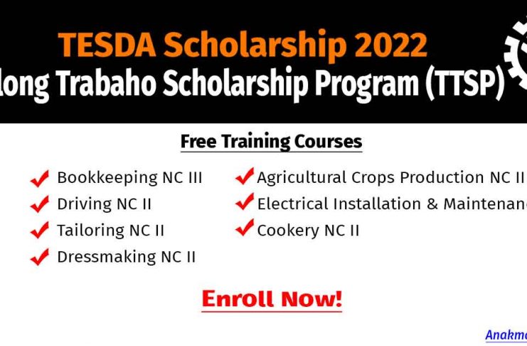 TESDA Scholarship TTSP 2022